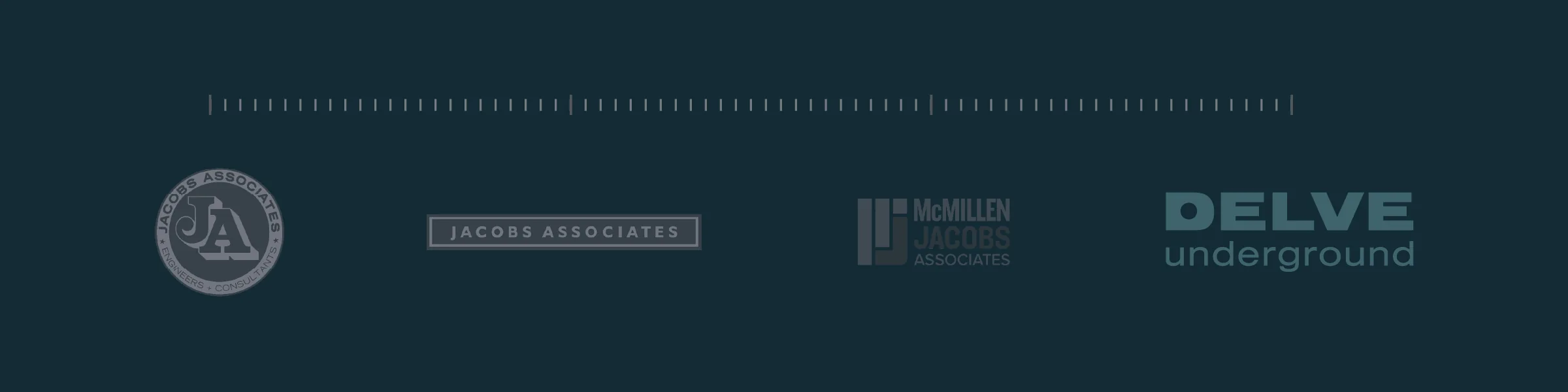Logo evolution: from Jacobs Associates and McMillen Jacobs Associates to Delve Underground