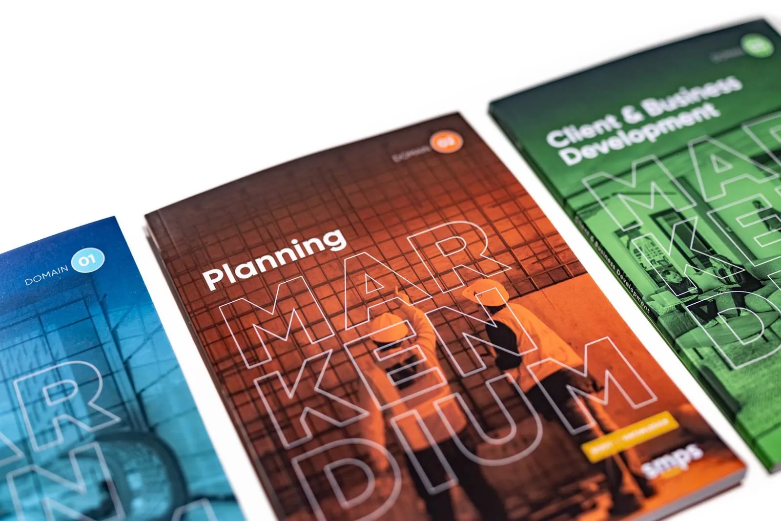 Markendium six-book cover system detail